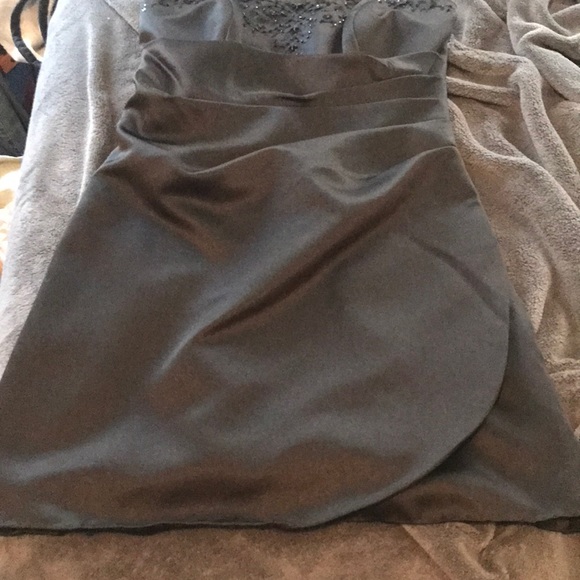 Silky strapless little black dress - Picture 3 of 5